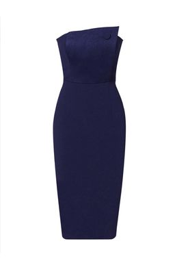 MISHA Navy Asymmetrical Dress Blue Size 10/M for rent on The Volte - image 4