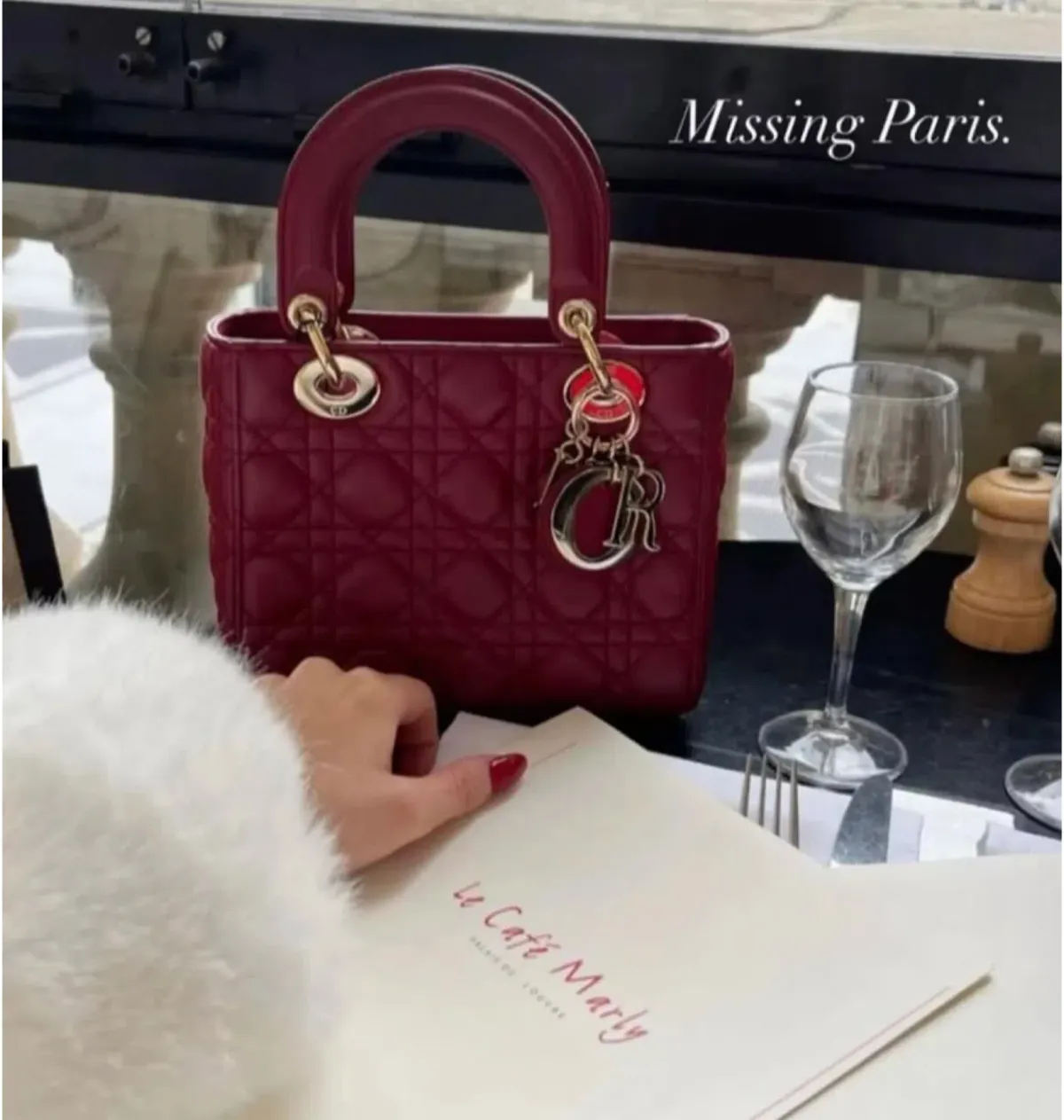 Lady Dior Bag Red Small  - Image 2