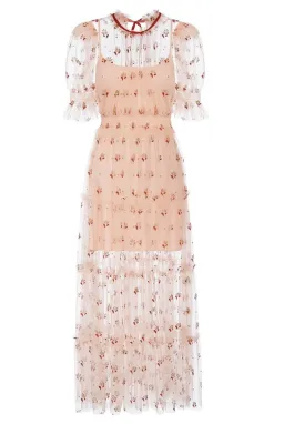 Alice McCall Cowboy Tears Midi Dress Pink Size AU 8  for rent on The Volte - image 4