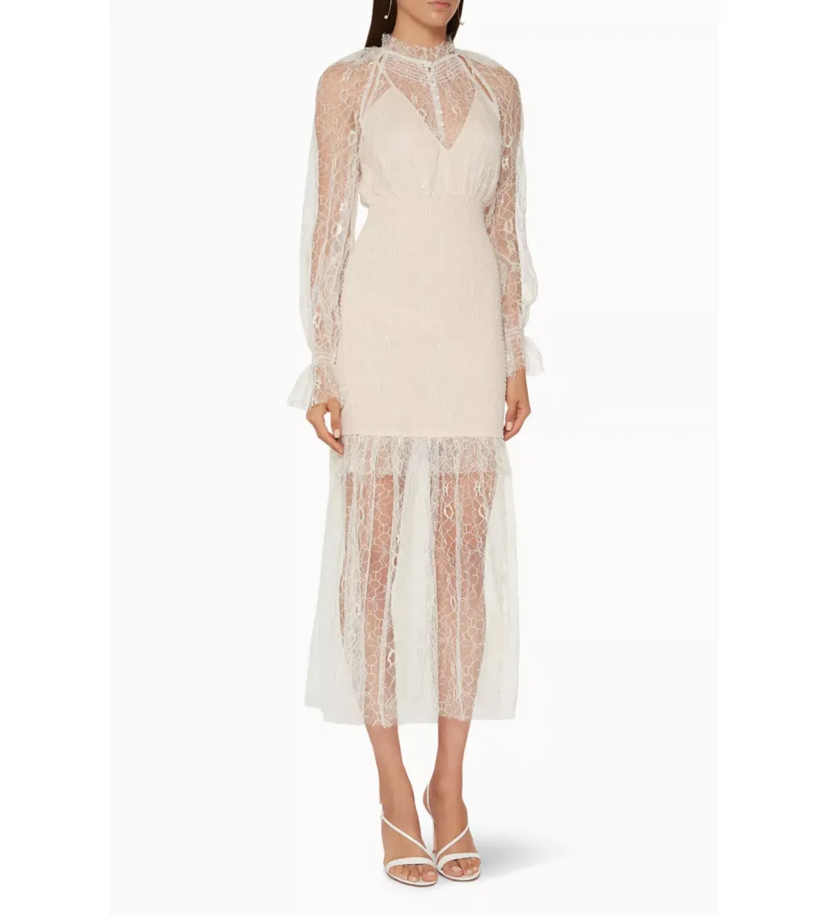 Alice McCall After Dark Midi Dress Soft Shell Pink Size 8  - Image 1