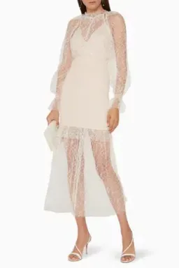 Alice McCall After Dark Midi Dress Soft Shell Pink Size 8  for rent on The Volte - image 2