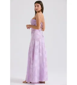 House of CB Seren Lace Back Maxi Dress Orchid Floral Size 8 for rent on The Volte - image 3