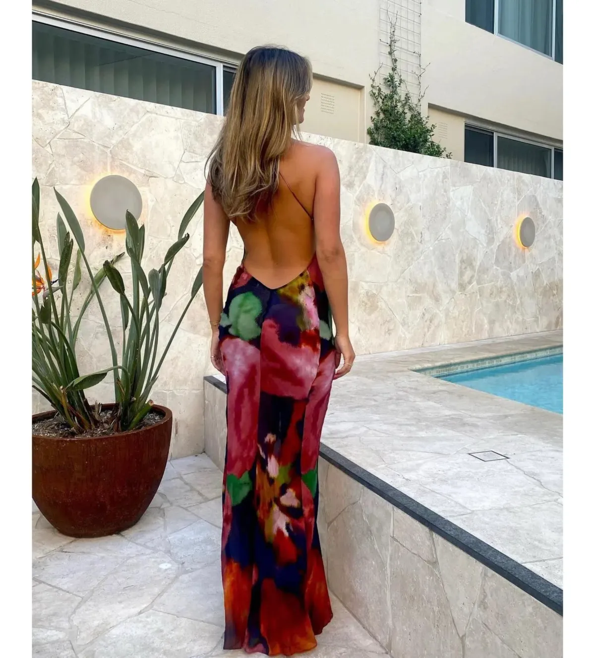 Rat & Boa Paola Floral Slip Maxi Dress Multi Size S / AU 8 - Image 3