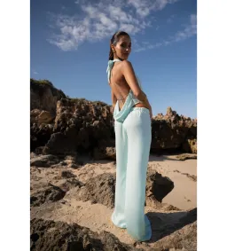 HNTR  Isabelle Top and Pant Set Aqua Size AU 8 for rent on The Volte - image 4