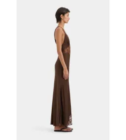 SIR Aries Cut Out Gown Chocolate Maxi Size AU 6 for rent on The Volte - image 3