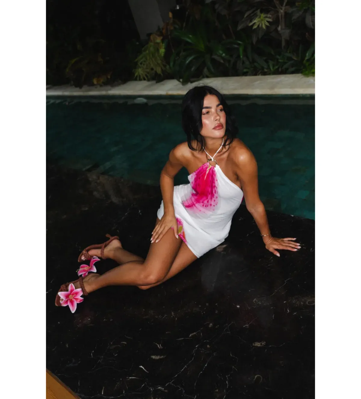 HNTR The Label Lexi Mini Lillie Dress White Size AU 8 - Image 3