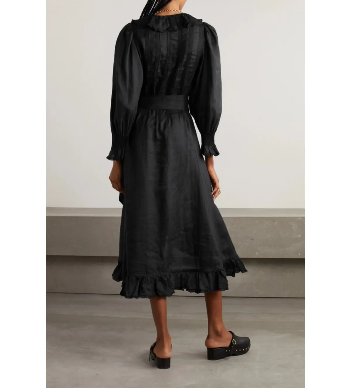 Doen Nadia Dress in Black Ramie Size M /Au 10 - Image 2