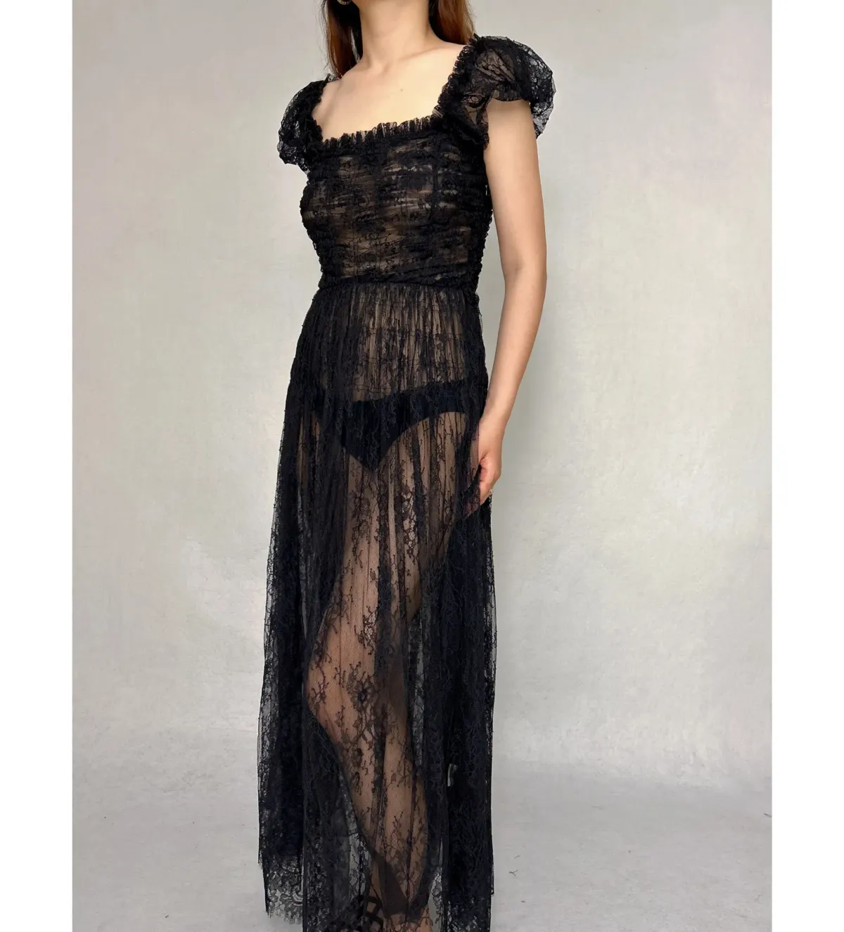 Doen Pamelina Dress in Black Lace Size Small  / AU 8 - Image 1