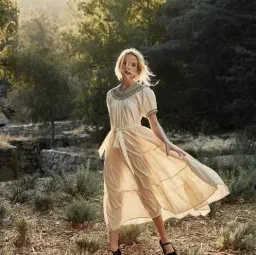 Doen Gilda Midi Dress Cream Size S / Size AU 8 for rent on The Volte - image 1