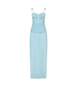 Manning Cartell Double Time Pleat Maxi Dress Acqua Spritz Size XS / AU 6 for rent on The Volte - image 4