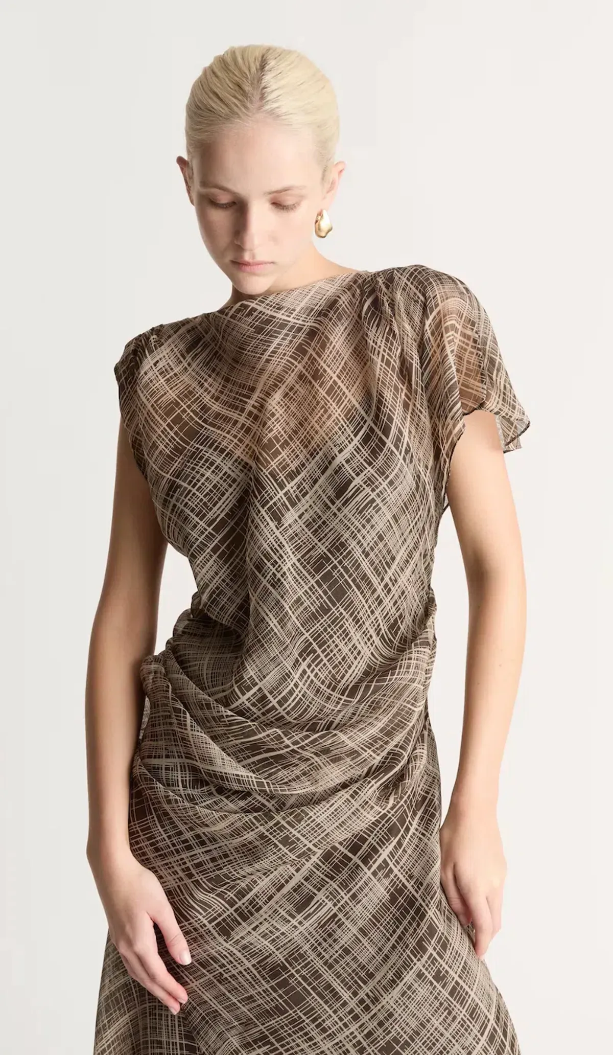 Lee Matthews Posie Dress Chocolate Size AU 10 - Image 3