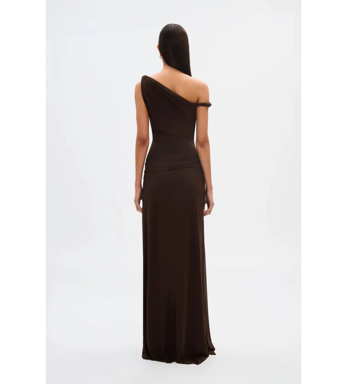 Misha The Sisal Mesh Dress in Espresso Size XS / AU 6 - Image 3