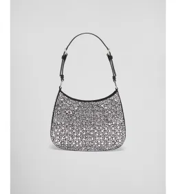 Prada Cleo Satin Bag With Crystals Silver for rent on The Volte - image 4