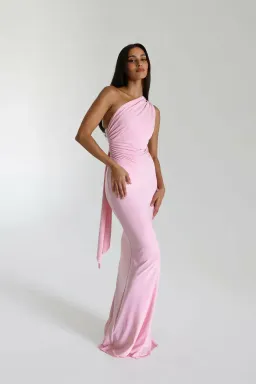 Natalie Rolt  Fabienne Maxi Gown Pink Size 2 / Size AU 10  for rent on The Volte - image 1