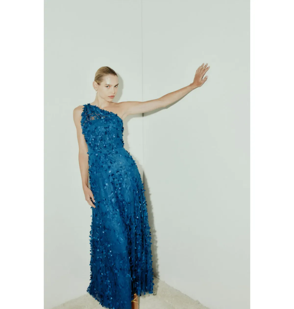 Manning Cartell Enchantment One Shoulder Dress in Royal Blue Size AU 14 - Image 5