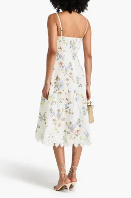 Zimmermann Lace Trim White Floral Midi Size 1 / AU 10  for rent on The Volte - image 2
