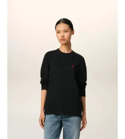 Ami De Coeur Cotton Long Sleeves T-Shirt Black Size M/AU 8 for rent on The Volte - image 1
