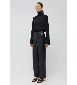 Simkhai Mateo Long Sleeve Turtleneck Top Black Size M/AU 12 for rent on The Volte - image 2