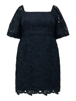 Forever New Cynthia Curve Lace Square-Neck Navy Size AU 18 for rent on The Volte - image 2