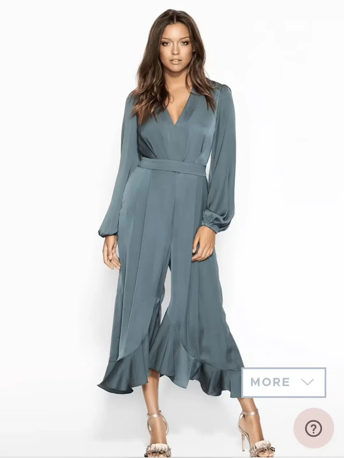 SHEIKE OXFORD JUMPSUIT in GREY BLUE in Size AU 10 - Image 1