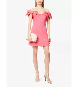 Rebecca Vallance Posey Off the Shoulder Stretch Crepe Mini Dress Size 8 for rent on The Volte - image 1
