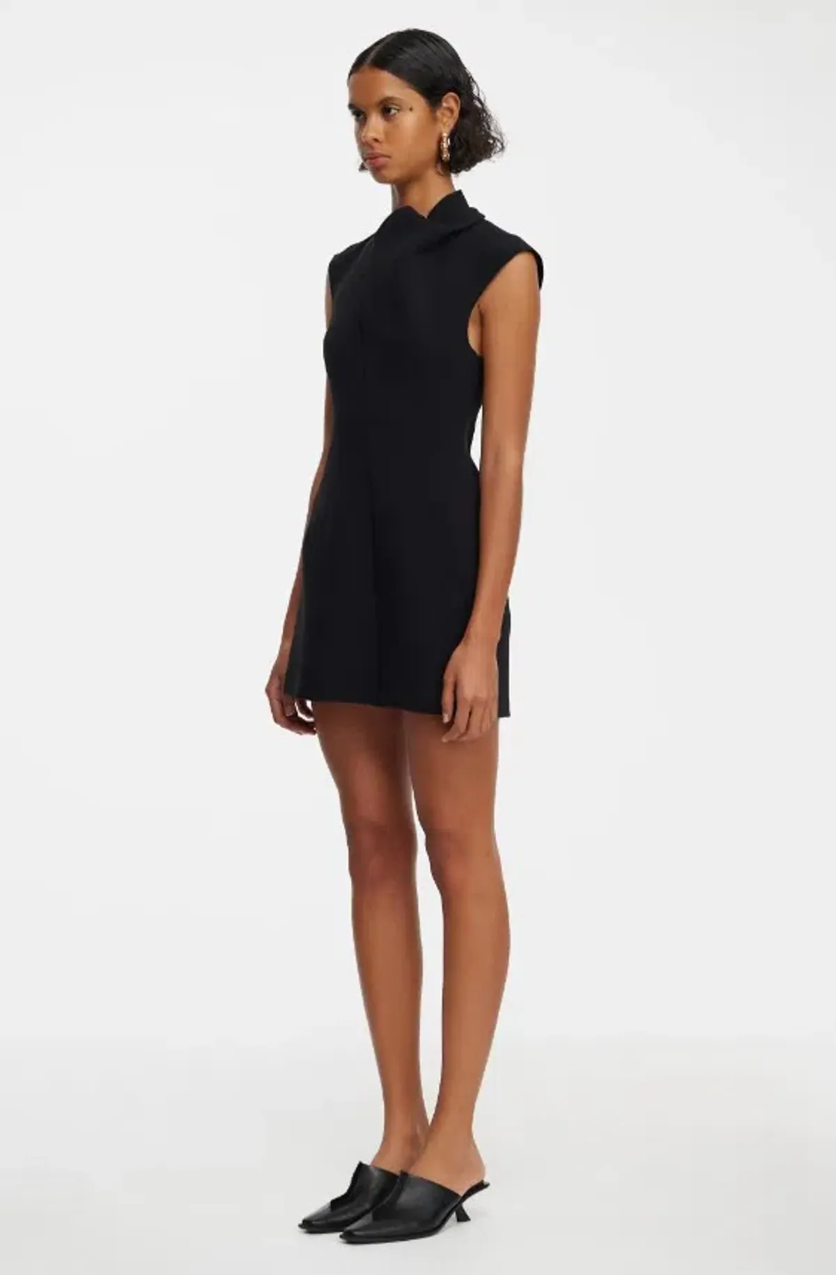 Acler Warfield Mini Dress Black Size 10 - Image 2