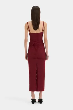 Sir Jacques Beaded Midi Dress Berry Size 1 / Size AU 8 for rent on The Volte - image 2