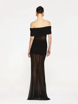 Effie Kats Windsor Gown Black XS/AU 6  for rent on The Volte - image 3