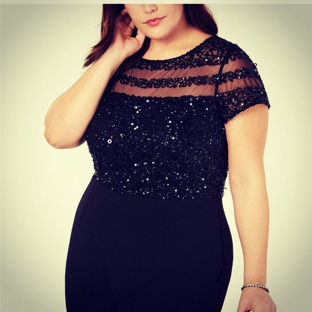 Adrianna Pappell black sequin Jumpsuit size 18 - Image 2