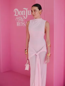 Effie Kats Roza Maxi Dress In Petal Pink Size M/AU 10 for rent on The Volte - image 3