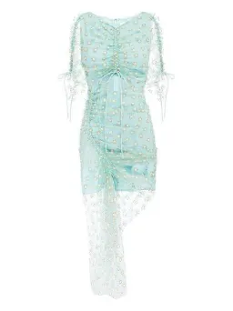 Alice McCall Stardust Midi Dusty Peppermint Dress Size AU 8 for rent on The Volte - image 3