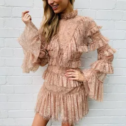 Alice McCall Calypso Mini Dress Blush Size AU 8  for rent on The Volte - image 5