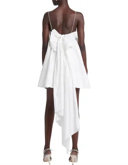 Aje Catina Bow Back Mini Dress Ivory White Size 10 for rent on The Volte - image 3