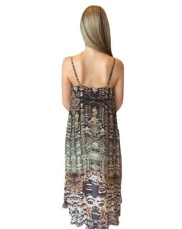 Camilla Dress - Flared mini with a sheer overlay Size 8 for rent on The Volte - image 2