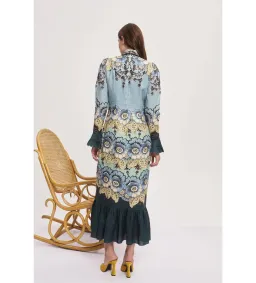 Alemais Madalena Midi Dress in Multi Size 10 for rent on The Volte - image 3