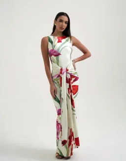 Sydney Lane Skye Wrap Maxi Dress Print Size S / AU 8 for rent on The Volte - image 1