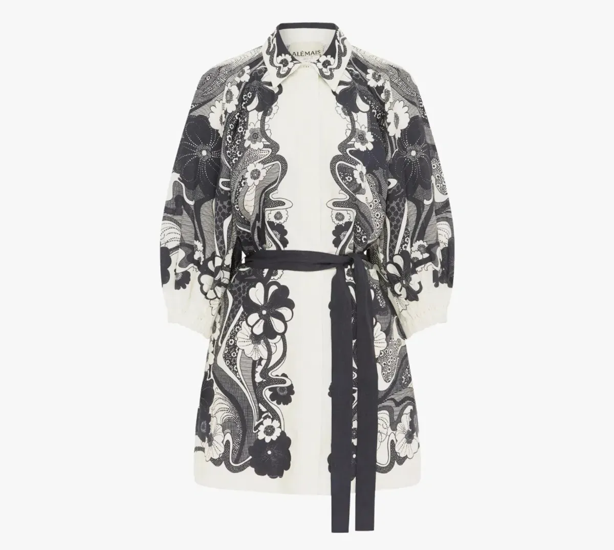 Alemais Mickey Mini Dress Multi Floral Size AU 16  - Image 4