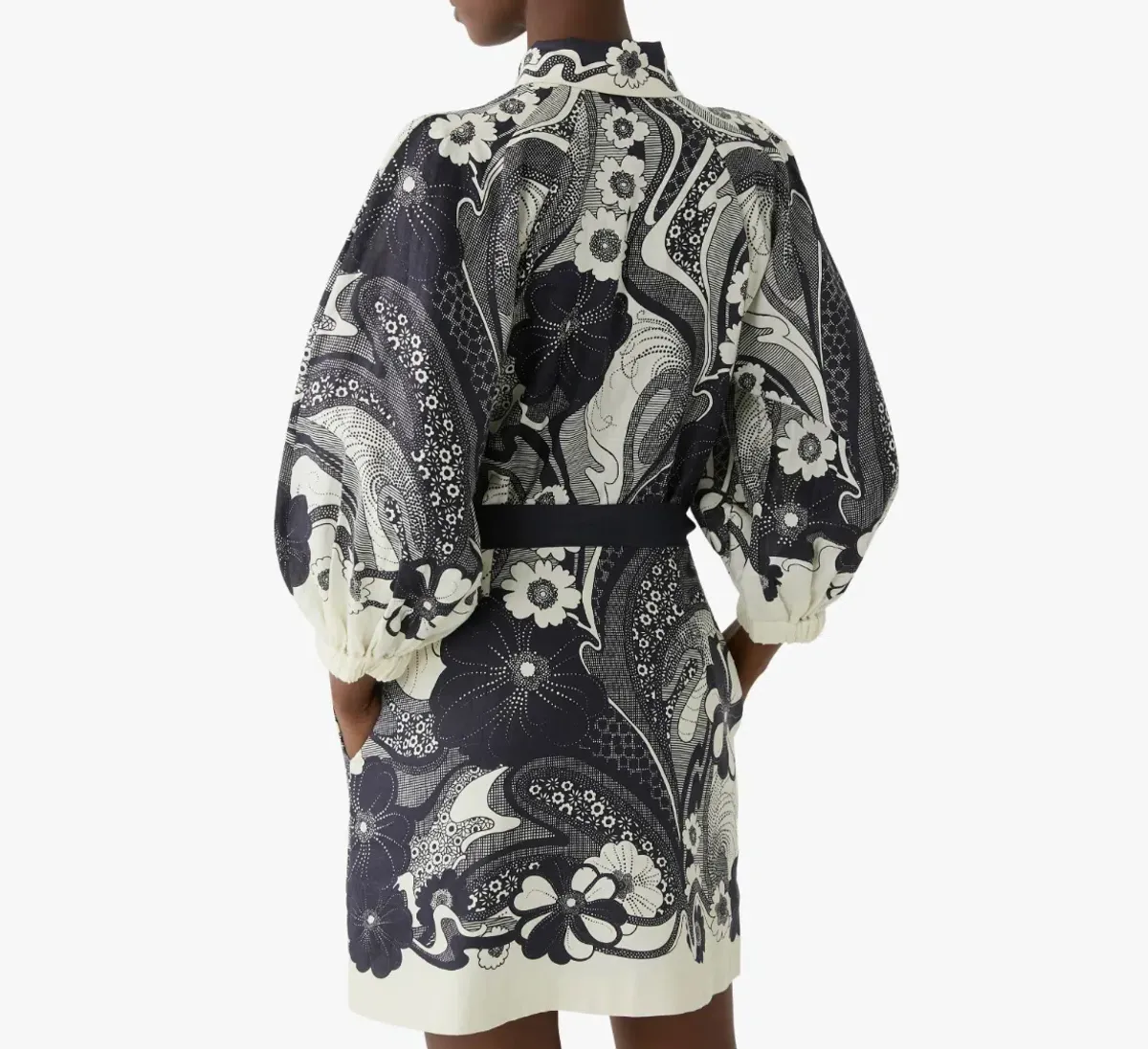 Alemais Mickey Mini Dress Multi Floral Size AU 16  - Image 2