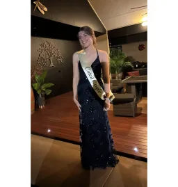 Jadore Sequin Formal Dress Navy Blue Size S / AU 8 for rent on The Volte - image 3