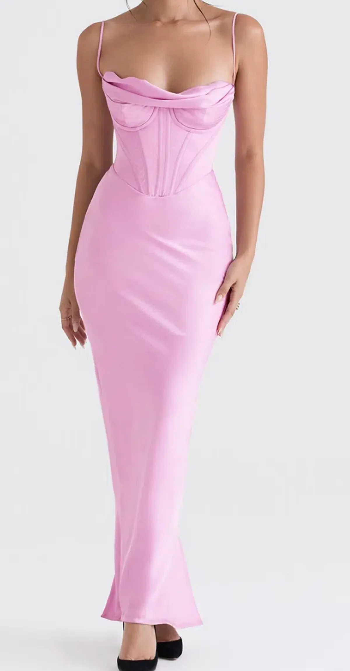  House of CB Charmaine Maxi Dress Pink Size 6 - Image 1