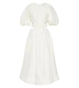 Aje Mimosa Cut Out Midi Dress Ivory Size AU 10 for rent on The Volte - image 4