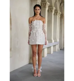 Eliya The Label Blanca Mini Dress in White Size 10 for rent on The Volte - image 1