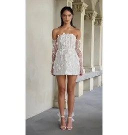 Eliya The Label Blanca Mini Dress White Size AU 12 for rent on The Volte - image 1