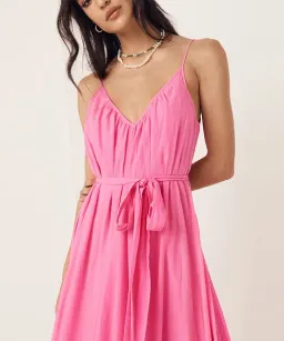 Spell & The Gypsy Azalea Strappy Maxi Cotton Dress Pink Size M / AU 10 for rent on The Volte - image 4