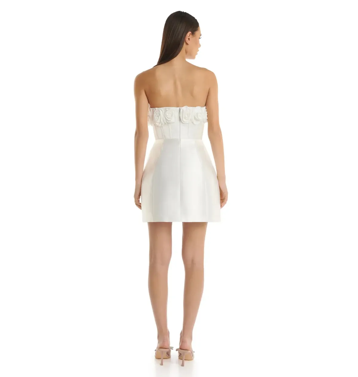 Eliya The Label Tehanni Mini Dress White Size 14 - Image 3