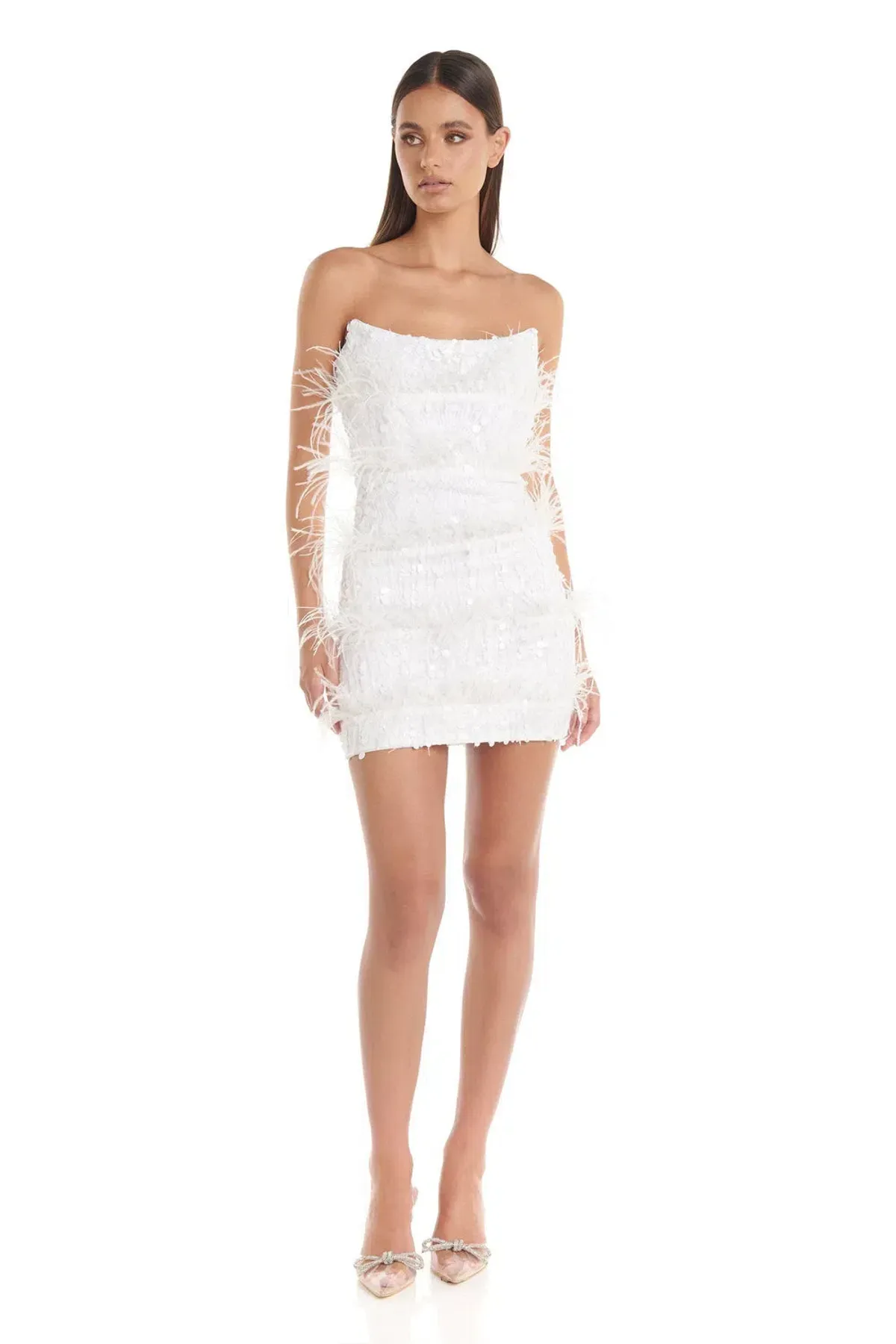 Eliya The Label Tiffany Mini Dress White Size 8 - Image 2