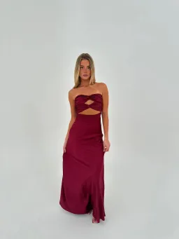 HNTR The Label Berry Inka Maxi Gown  Size S / Size AU 8 for rent on The Volte - image 1