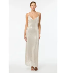 Manning Cartell High Voltage Slip Dress in Silver Sequin Size XS / AU 6 for rent on The Volte - image 1