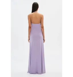 Misha Jennifer Cupro Maxi Dress Lilac Size 10/M for rent on The Volte - image 4