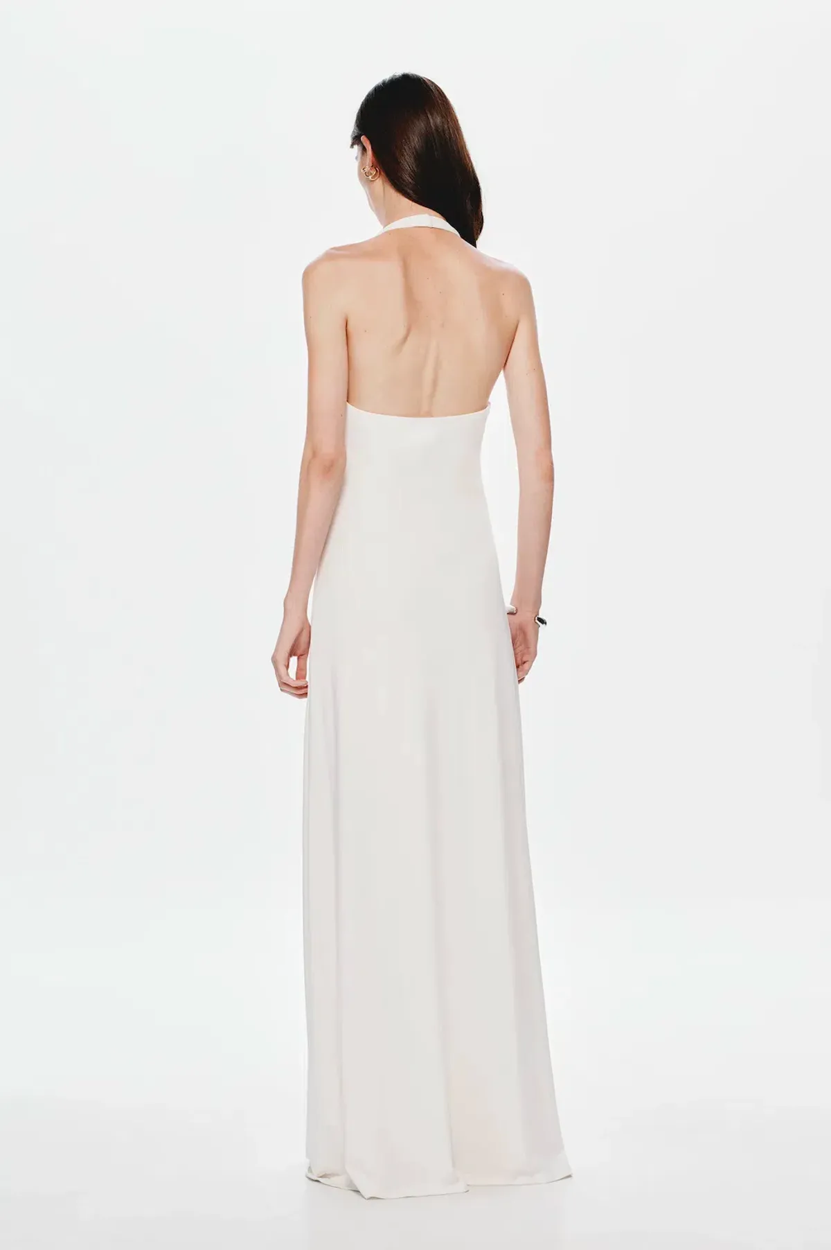 Misha Jennifer Cupro Maxi in White Size 8 - Image 3